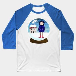 Snow Globe Baseball T-Shirt